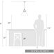 Hines 1 Light 13.5 inch Matte Black Pendant Ceiling Light